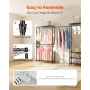 Clothing Garment Rack, Heavy Duty Clothes Rack, Freestanding Clothes Racks with Steel Frame, 363 kg Load Capacity Closet Wardrob