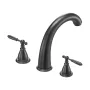 Roman Tub Faucet, Gooseneck Bath Tubs Faucets Set with 2 Handles, Roman Tub Faucets Deck Mount for Baby Care, Adult Bathing, 3 H