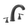 Roman Tub Faucet, Gooseneck Bath Tubs Faucets Set with 2 Handles, Roman Tub Faucets Deck Mount for Baby Care, Adult Bathing, 3 H
