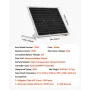 VEVOR 50W 12V Solar Battery Trickle Charger Maintainer, Mono Solar Panel Battery Charger with Upgraded MPPT Controller & Adjusta