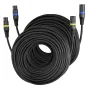 XLR-kabel 30,48 m, 2-pak, afskærmet balanceret DMX han- til