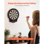 VEVOR Electronic Dart Board, 391mm Target Dartboard with 43 Games & 320+ Variations for Up to 8 Players, 6 Dart Shafts with Flig