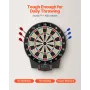 VEVOR Electronic Dart Board, 391mm Target Dartboard with 43 Games & 320+ Variations for Up to 8 Players, 6 Dart Shafts with Flig
