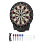 VEVOR elektronisk dartskive, 391 mm dartskive med 43 spil og 320+ variationer for op til 8 spillere, 6 dartskafter med flig