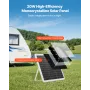 20W 12V Solar Panel Battery Charger, Solar Battery Trickle Charger Maintainer with Intelligent MPPT Controller & Adjustable Moun