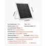 VEVOR 20W 12V Solar Panel Battery Charger, Solar Battery Trickle Charger Maintainer with Intelligent MPPT Controller & Adjustabl
