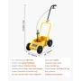 Striping Line Marking Machine, 610 x 330 x 900 mm, 4-Wheel, Heavy Duty Striping Line Machine with 56-102 mm Adjustable Width, Ma
