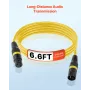 XLR-kabel 2 m, 10 pakke, afskærmet balanceret DMX han- til