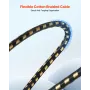 XLR Cable 7.62 m, 6 Pack, Shielded Balanced DMX Male to Female Microphone Cables, Gold-Plated 3-Pin XLR Mic Speaker Cord Wires, 
