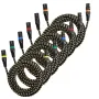 XLR Cable 7.62 m, 6 Pack, Shielded Balanced DMX Male to Female Microphone Cables, Gold-Plated 3-Pin XLR Mic Speaker Cord Wires, 