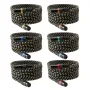 XLR Cable 7.62 m, 6 Pack, Shielded Balanced DMX Male to Female Microphone Cables, Gold-Plated 3-Pin XLR Mic Speaker Cord Wires, 
