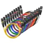 XLR Cable 1 m, 10 Pack, Shielded Balanced DMX Male to Female Microphone Cables, Gold-Plated 3-Pin XLR Mic Speaker Cords Wires, f