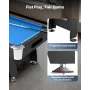 poolbord, 213 cm bærbare billardborde, justerbare fødder