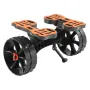 Kayak Cart, 136.1 kg Load Capacity, Foldable Kayak Trolley with 25.4 cm Solid Rubber Tires & 1 Ratchet Strap, Paddle Board Troll