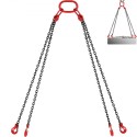 10ft Lifting Chain Sling, 5/16 inch Hanging Lift Chain, 11000lbs Capacity G80 Alloy Steel Engine Chain Hoist Lifts Heavyy Duty