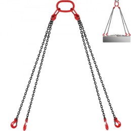 10ft Lifting Chain Sling, 5/16 inch Hanging Lift Chain, 11000lbs Capacity G80 Alloy Steel Engine Chain Hoist Lifts Heavyy Duty