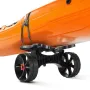 Kayak Cart, 136.1 kg Load Capacity, Foldable Kayak Trolley with 25.4 cm Solid Rubber Tires & 1 Ratchet Strap, Paddle Board Troll