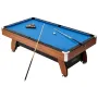 poolbord, 244 cm bærbare billardborde med træfinish, moderne