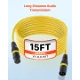 XLR-kabel 4,57 m, 6-pack, afskærmet balanceret DMX han- til