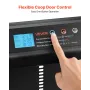 Automatic Chicken Coop Door, Battery Powered Chicken Coop Door with Timer & Manual Setting, Anti-Pinch Security, Durable Aluminu