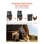 VEVOR Automatic Chicken Coop Door, Battery Powered Chicken Coop Door with Timer & Manual Setting, Anti-Pinch Security, Durable A