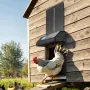 Automatic Chicken Coop Door, Battery Powered Chicken Coop Door with Timer & Manual Setting, Anti-Pinch Security, Durable Aluminu