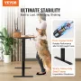 Height Adjustable Desk, 47.2" x 23.6" Electric Dual Monitor Riser Workstation, Whole Piece Desk Board Sit to Stand, 3-Key Modes 
