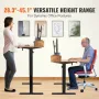 Højdejusterbar skrivebord, 47,2 "x 23,6" Electric Dual Monitor