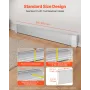 VEVOR Baseboard Heater Covers, Premium Series 1527 mm Standard Electric Heating Unit Front Cover for Home Improvement, Heavy Dut