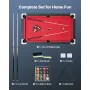 VEVOR Pool Table, 183cm Portable Billiards Tables, Adjustable Feet Stable Game Table, Entertainment Set Includes Ball, Cue, Rack