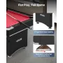 VEVOR poolbord, 183 cm bærbare billardborde, justerbare fødder stabilt spillebord, underholdningssæt med bold, kø, stativ