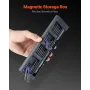 Electric Precision Screwdriver Set, 48 Magnetic Bits, Mini Electric Screwdriver with Magnetic Storage Box, S2 Steel Bits, LED Li