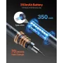 Electric Precision Screwdriver Set, 48 Magnetic Bits, Mini Electric Screwdriver with Magnetic Storage Box, S2 Steel Bits, LED Li