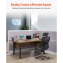 Office Divider Privacy Partitions, 2-Pack, 1.83m x 1.22m Room Divider Walls, PET Workstation Cubicle Partition with Outlet Cover