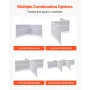Office Divider Privacy Skillevægge, 2-Pack, 1,83m x 1,22m