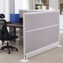 VEVOR Office Divider Privacy Skillevægge, 2-Pack, 1,83m x 1,22m Rumsadskillende vægge, PET Workstation Kabineskillevæg med