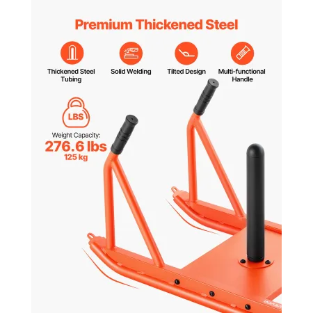 VEVOR Weight Sled, Steel Power Sled, Fitness Strength Training Sleds for Athletic Exercise Speed Improvement, Workout Fitness Eq