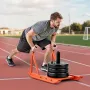 VEVOR Vægtslæde, Steel Power Sled, Fitness styrketræningsslæder til atletisk træning Hastighedsforbedring, Workout Fitness Eq
