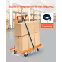 Drywall Cart Dolly, 816 kg Load Capacity, Steel Panel Dolly with 4 Swivel Casters, Durable & Long-lasting, Panel Truck Cart with