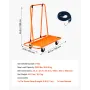 Drywall Cart Dolly, 816 kg bæreevne, stålpanel Dolly med 4