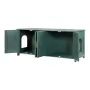 Cat Litter Box Enclosure for Multi Cats, 120 cm Hidden Litter Box Cabinet with 4 Rattan Doors & 2 Entries, Indoor Cat Washroom, 
