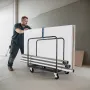 Drywall Cart Dolly, 816 kg lastkapacitet, stålpanel lastbilvogn