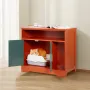 Cat Litter Box Enclosure, 79.2 cm Hidden Litter Box Cabinet with Shelf & Storage, Modern Style Indoor Cat Washroom, Wooden Kitty