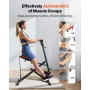 Squat Machine, Deep Squat Rowing Machine for Home, Easy Setup & Foldable Exercise Equipment, Glute Trainer Machine with 3 High-S
