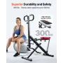 VEVOR Squat Machine, Deep Squat Rowing Machine for Home, Easy Setup & Foldable Exercise Equipment, Glute Trainer Machine with 3 