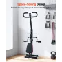 VEVOR Squat Machine, Deep Squat Rowing Machine for Home, Easy Setup & Foldable Exercise Equipment, Glute Trainer Machine with 3 