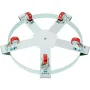 208.2 L Heavy Duty Drum Dolly, 567 kg Load Capacity, Barrel Dolly Cart Drum Caddy, Non Tipping Hand Truck Capacity Dollies with 