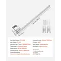 12V Linear Actuator, 1016mm Stroke IP65 Waterproof Linear Actuator, 3000N 5mm/s Motion Actuators with Mounting Bracket for Solar