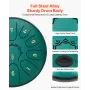 Steel Tongue Drum, 16.5cm 11 Notes Rain Drum for Outside Garden, D Major Musical Drums with Music Book & Mallets, Percussion Ins