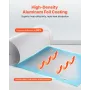 Reflective Insulation Roll, EPE Foam Core Radiant Barrier, 3mm 76.2m x 1.22 m, Aluminum Foil White PE Film Heat Reflective Shiel
